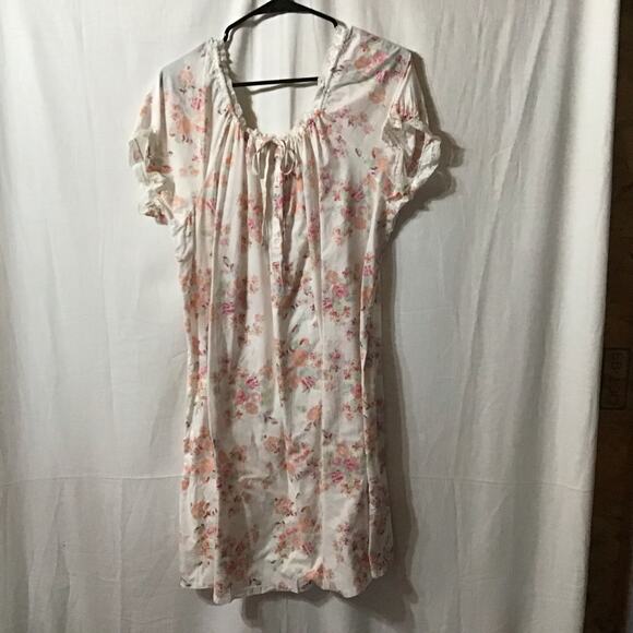 Laura Ashley 100% Cotton Cottagecore Floral Romantic Feminine Nightgown XL - Picture 1 of 10